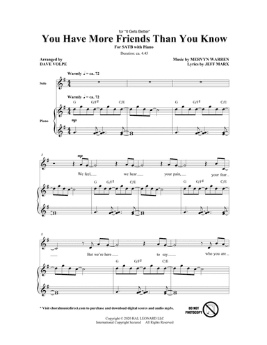 You Have More Friends Than You Know (arr. Dave Volpe)