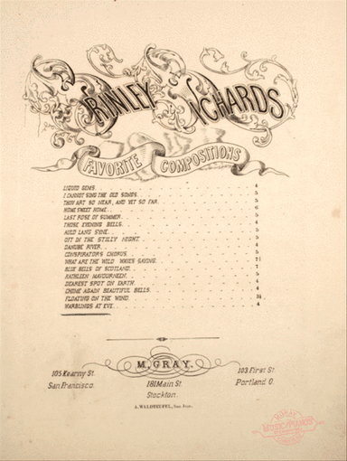 Brinley Richards Favorite Compositions. Warblings at Eve