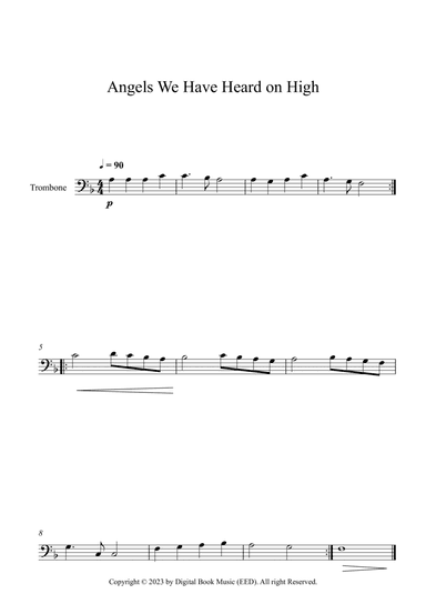 Angels We Have Heard on High (Trombone)
