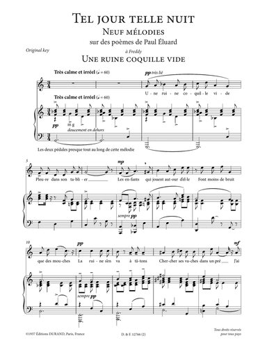 Une ruine coquille vide (High Voice)