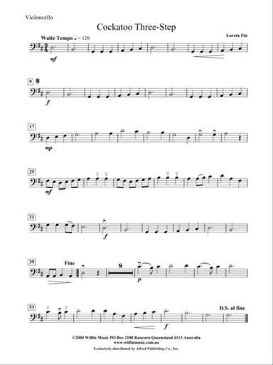 Cockatoo Three Step: Cello