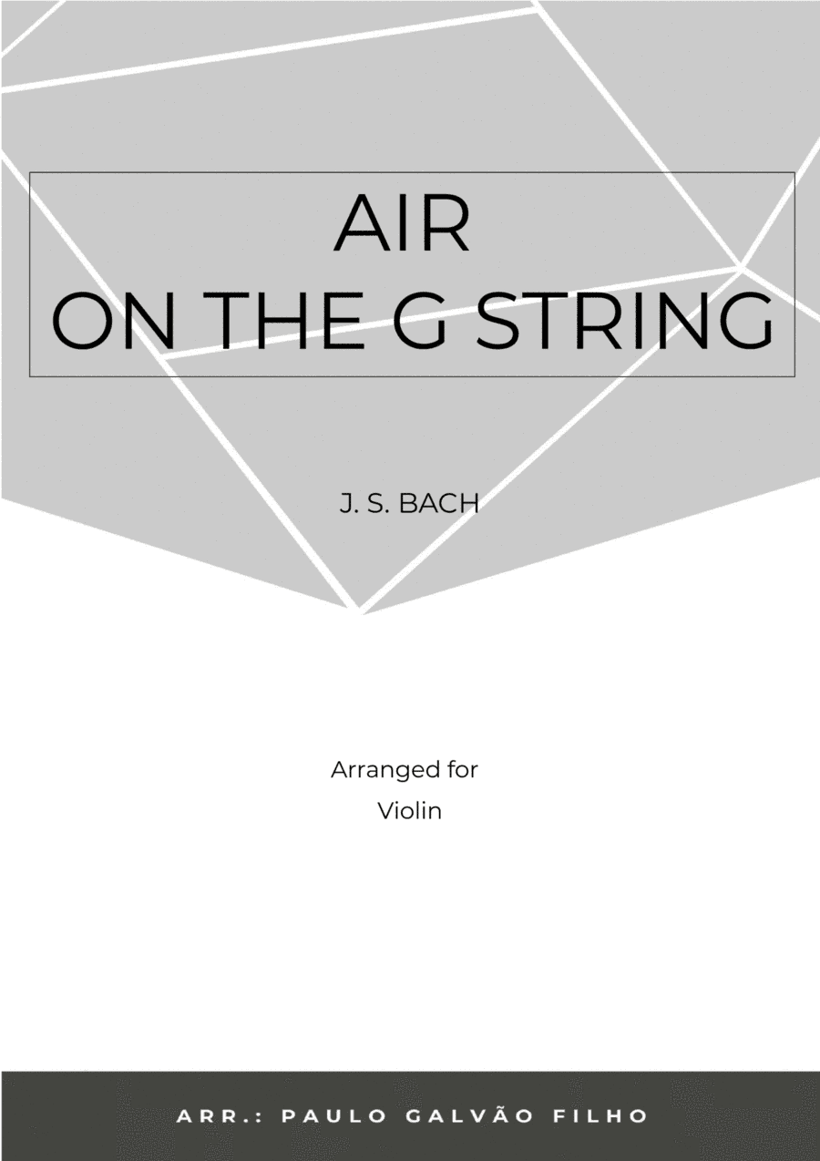 AIR ON THE G STRING – VIOLIN SOLO