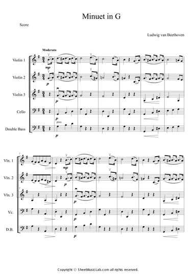 Minuet in G major