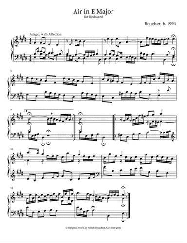 Air in E Major