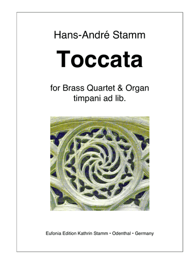 Toccata for brass quartet & organ, timpani ad lib.