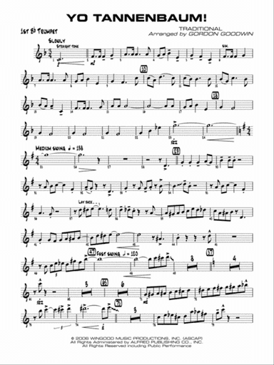 Yo Tannenbaum!: 1st B-flat Trumpet