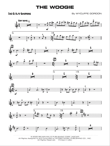 The Woogie: 2nd E-flat Alto Saxophone
