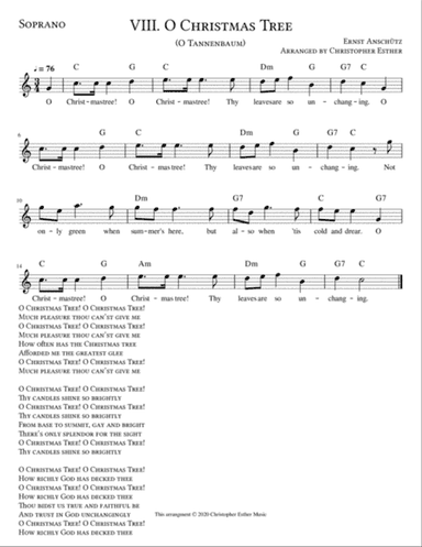 O Christmas Tree for Soprano Voice