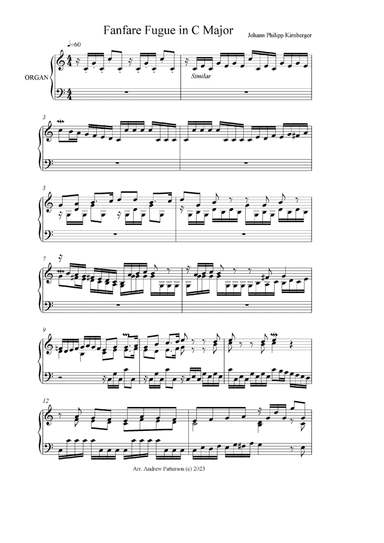 Fanfare Fugue in C Major