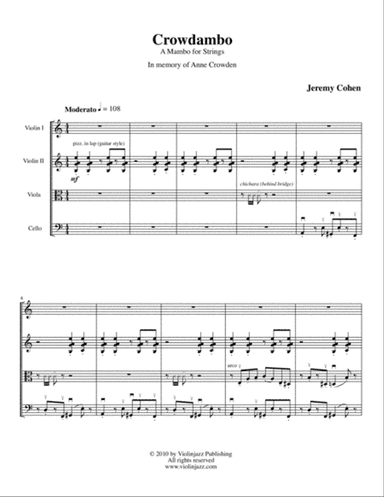 Crowdambo (mambo for string quartet)