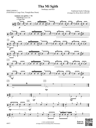 Tha Mi Sgìth: 1st Percussion