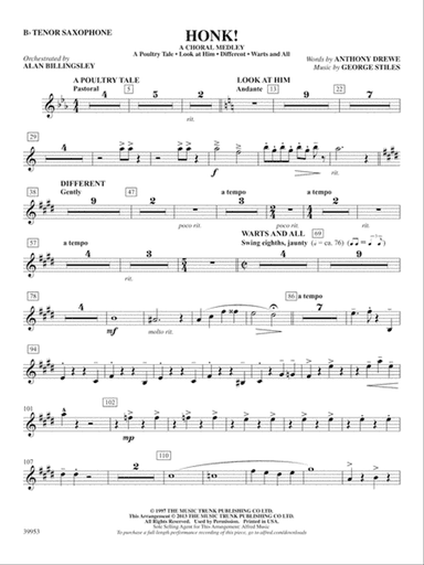 Honk!: B-flat Tenor Saxophone
