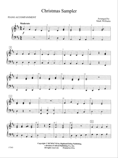Christmas Sampler: Piano Accompaniment