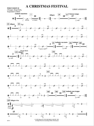 A Christmas Festival: 2nd Percussion