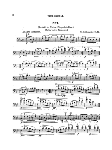 Grützmacher: Etudes, Op. 72