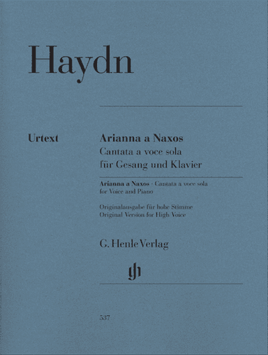 Arianna a Naxos, Cantata for Voice and Piano Hob.XXVIb:2