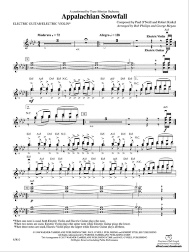 Appalachian Snowfall: Electric Guitar