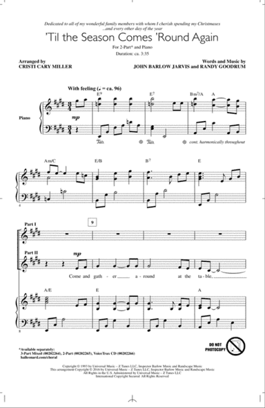 'Til The Season Comes 'Round Again