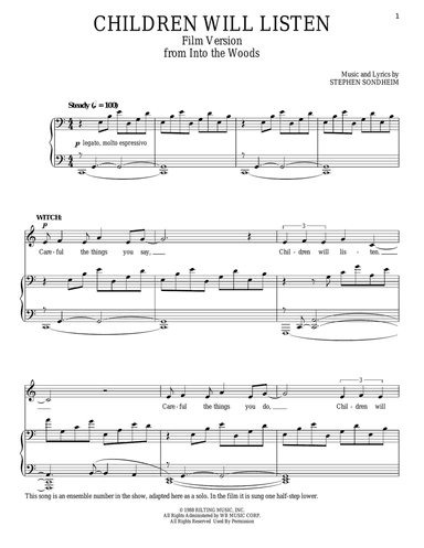 Children Will Listen (Film Version) (from Into The Woods)