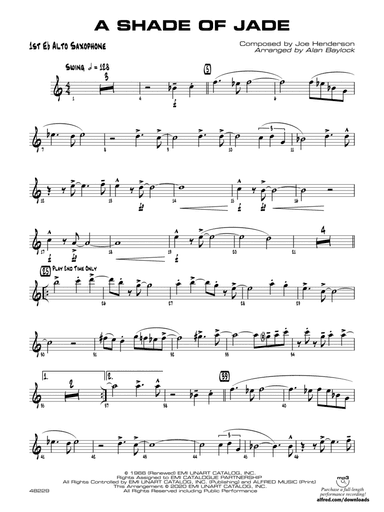 A Shade of Jade: E-flat Alto Saxophone