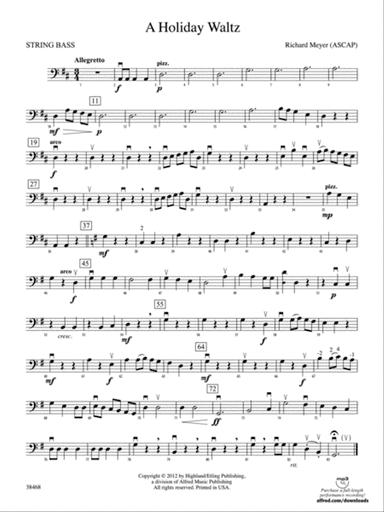 A Holiday Waltz: String Bass