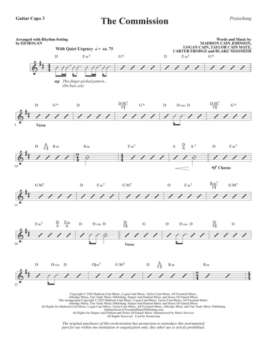 The Commission (arr. Ed Hogan) - Guitar (Capo 3)