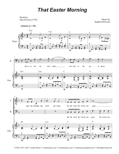 That Easter Morning (2-part choir - (TB)