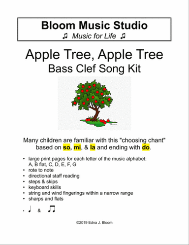 The Apple Tree Song Bass Clef Kit