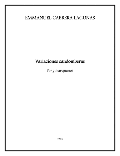 Variaciones candomberas - Score Only