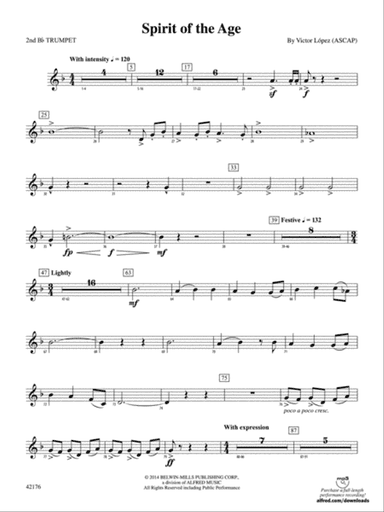 Spirit of the Age: 2nd B-flat Trumpet