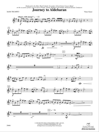 Journey to Aldebaran: 3rd B-flat Trumpet
