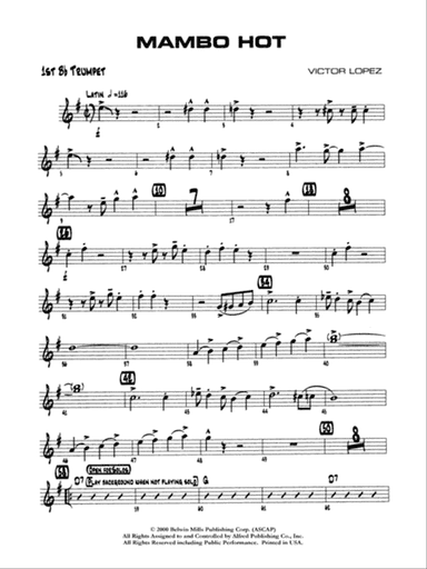 Mambo Hot: 1st B-flat Trumpet