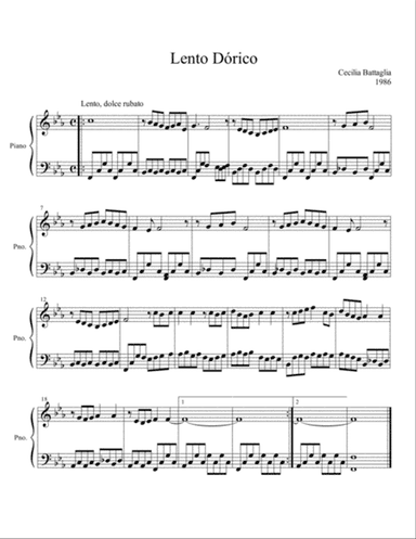 Lento Dórico - Piano solo