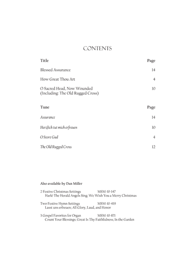 How Great Thou Art Three Hymns for Organ