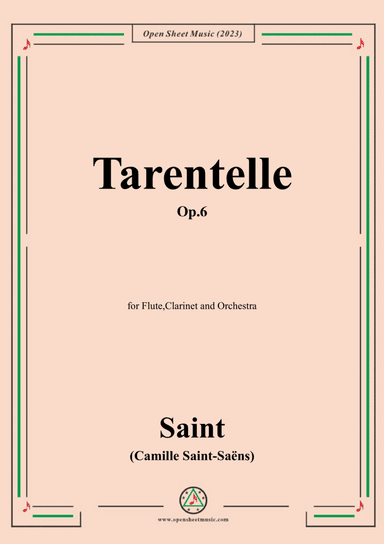 Saint-Saëns-Tarentelle,Op.6
