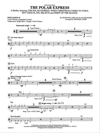 The Polar Express, Selections from: 2nd Percussion