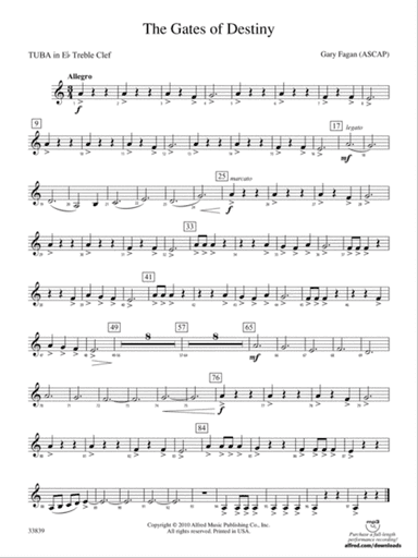 The Gates of Destiny: (wp) E-flat Tuba T.C.