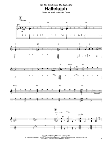 Hallelujah (arr. Jake Shimabukuro)