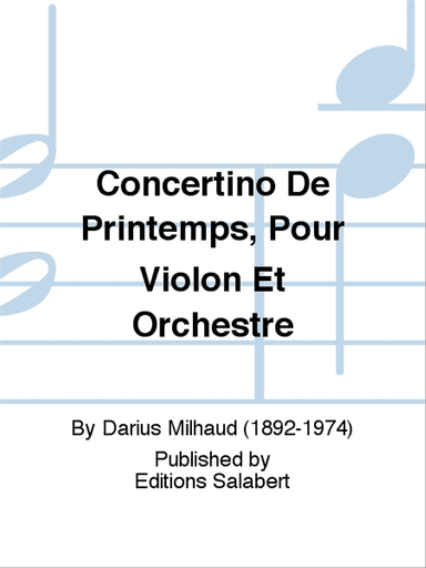 Concertino de Printemps Op.135