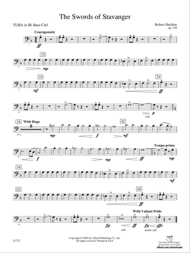 The Swords of Stavanger: (wp) B-flat Tuba B.C.