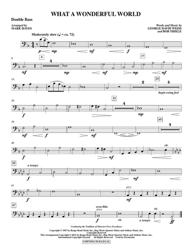 What A Wonderful World - Double Bass