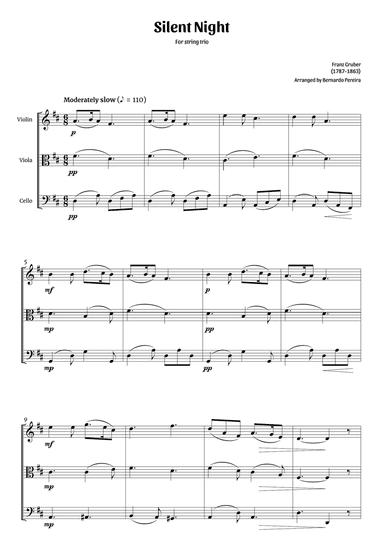 Silent Night (for string trio)