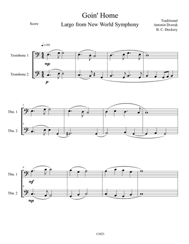 Goin' Home - Largo from New World Symphony (Trombone Duet)