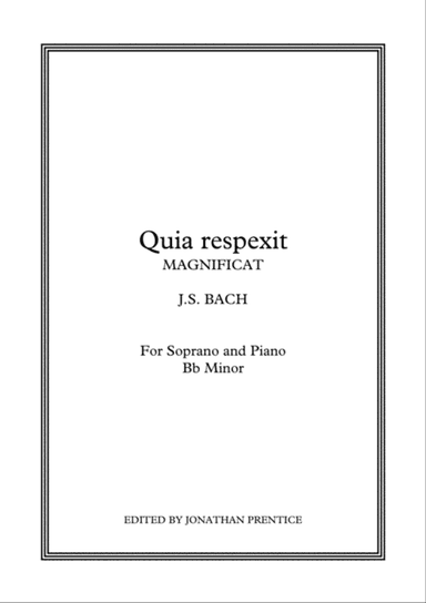 Quia respexit - Magnificat in D (Bb Minor)