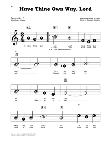 Have Thine Own Way, Lord