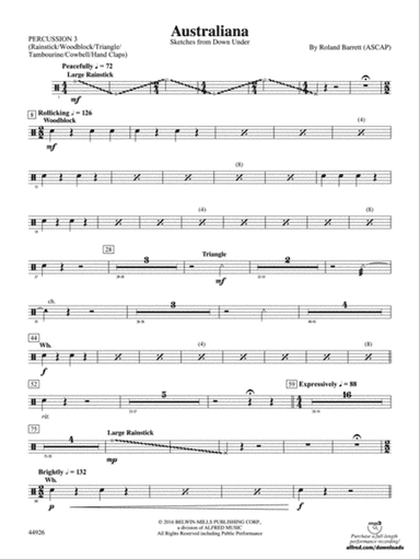 Australiana: 3rd Percussion
