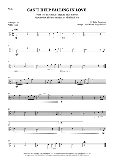 Can't Help Falling In Love