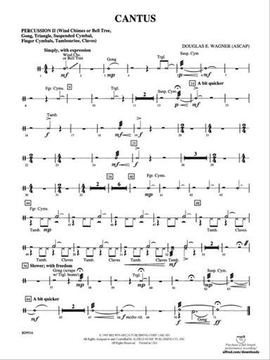 Cantus: 2nd Percussion