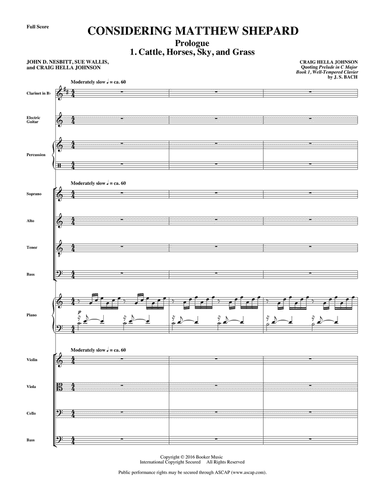 Considering Matthew Shepard - Score