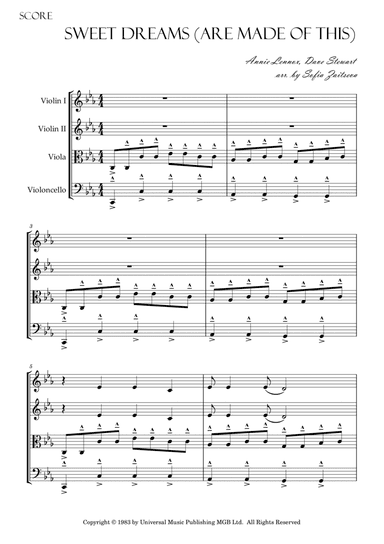 Sweet Dreams (are Made Of This)